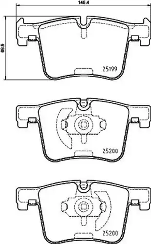 накладки HELLA PAGID 8DB 355 015-781