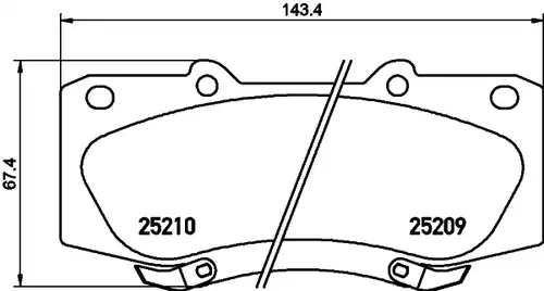 накладки HELLA PAGID 8DB 355 015-821