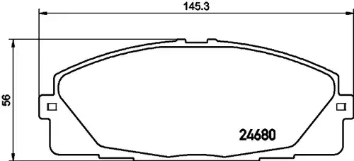 накладки HELLA PAGID 8DB 355 015-831