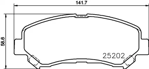 накладки HELLA PAGID 8DB 355 015-911