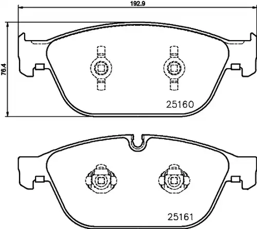 накладки HELLA PAGID 8DB 355 016-021