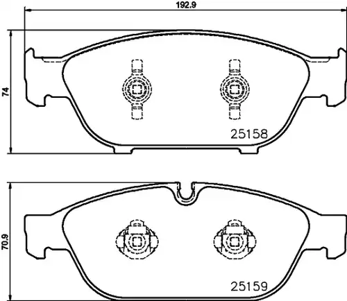 накладки HELLA PAGID 8DB 355 016-031