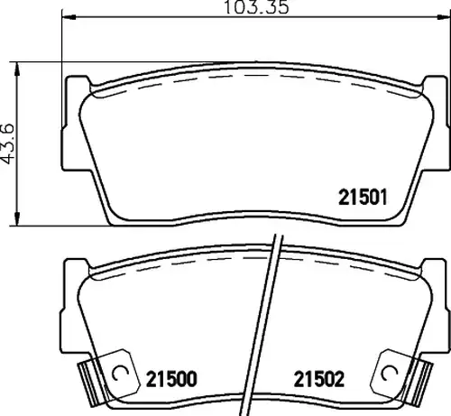 накладки HELLA PAGID 8DB 355 016-371