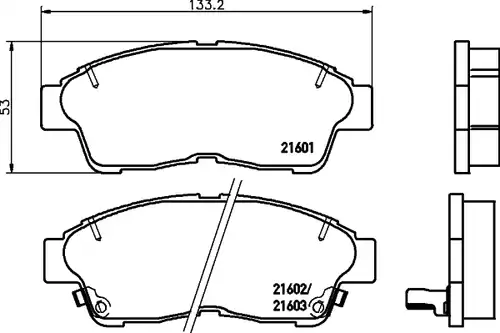 накладки HELLA PAGID 8DB 355 016-421