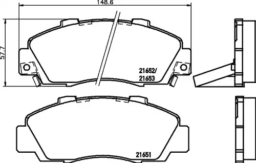 накладки HELLA PAGID 8DB 355 016-441