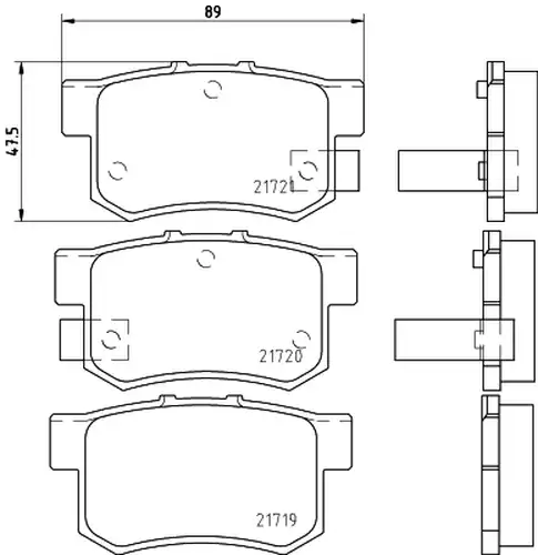 накладки HELLA PAGID 8DB 355 016-451