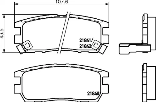 накладки HELLA PAGID 8DB 355 016-471