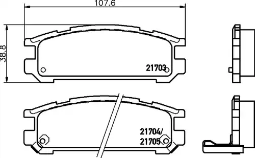 накладки HELLA PAGID 8DB 355 016-491