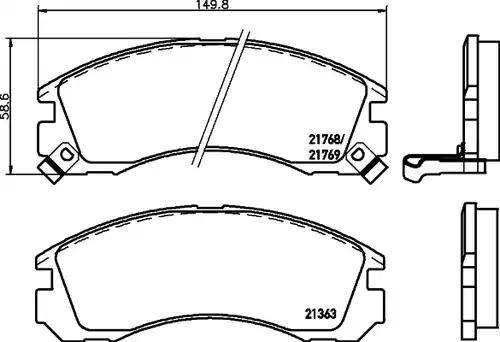 накладки HELLA PAGID 8DB 355 016-531