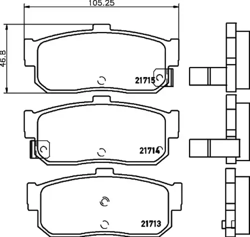 накладки HELLA PAGID 8DB 355 016-561