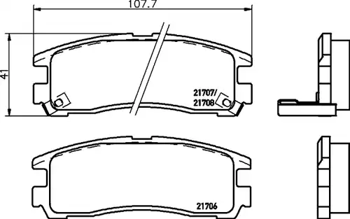 накладки HELLA PAGID 8DB 355 016-591