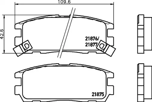 накладки HELLA PAGID 8DB 355 016-621