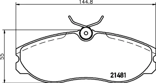 накладки HELLA PAGID 8DB 355 016-651