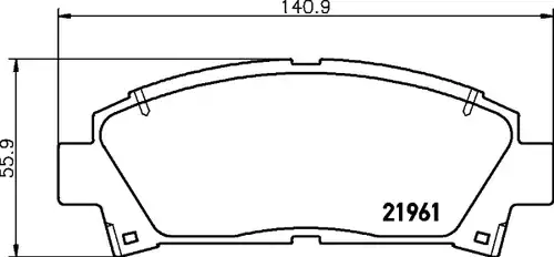 накладки HELLA PAGID 8DB 355 016-721