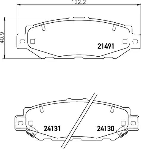 накладки HELLA PAGID 8DB 355 016-751