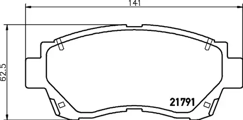 накладки HELLA PAGID 8DB 355 016-771