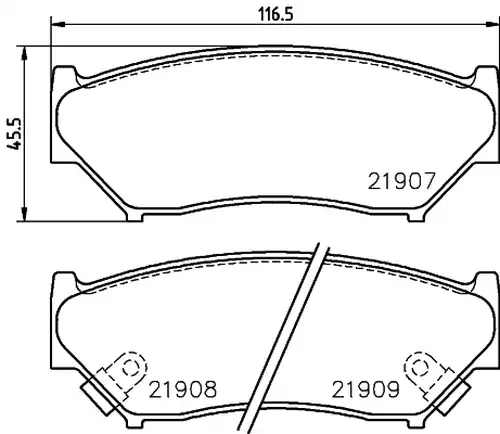 накладки HELLA PAGID 8DB 355 016-911