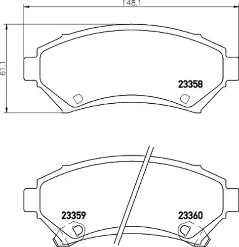 накладки HELLA PAGID 8DB 355 016-951