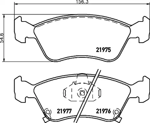 накладки HELLA PAGID 8DB 355 016-981