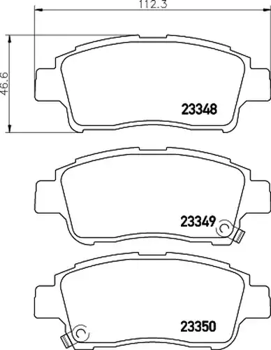 накладки HELLA PAGID 8DB 355 017-071