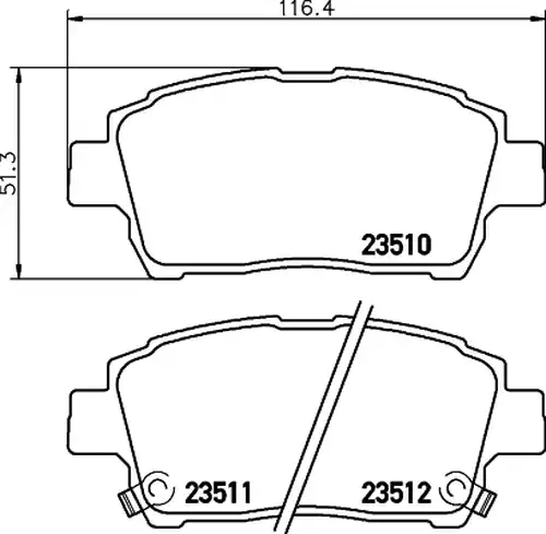 накладки HELLA PAGID 8DB 355 017-081