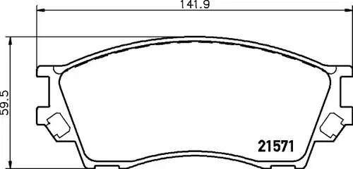 накладки HELLA PAGID 8DB 355 017-091