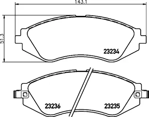 накладки HELLA PAGID 8DB 355 017-141