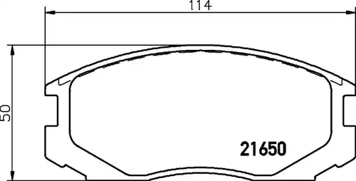 накладки HELLA PAGID 8DB 355 017-161