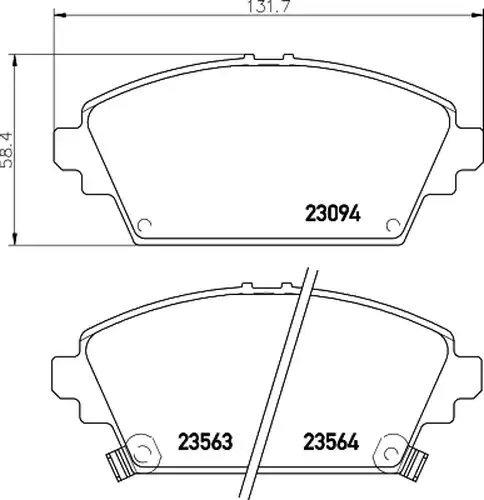 накладки HELLA PAGID 8DB 355 017-171