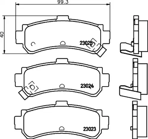 накладки HELLA PAGID 8DB 355 017-191