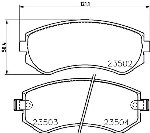 накладки HELLA PAGID 8DB 355 017-201