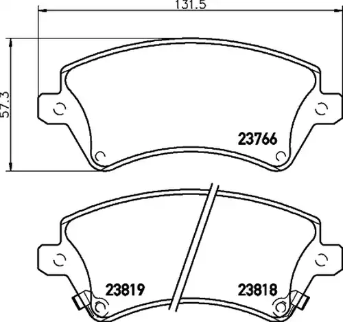 накладки HELLA PAGID 8DB 355 017-241