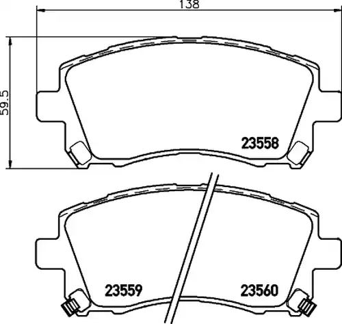 накладки HELLA PAGID 8DB 355 017-291