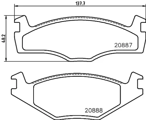 накладки HELLA PAGID 8DB 355 017-501