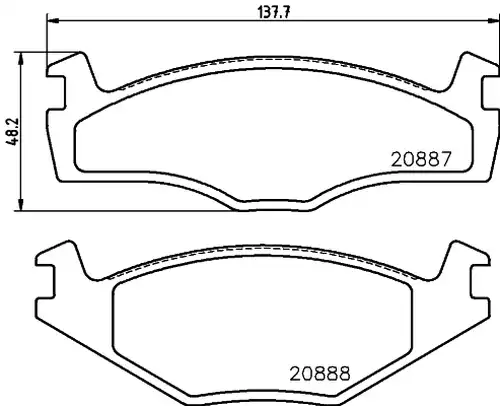 накладки HELLA PAGID 8DB 355 017-521