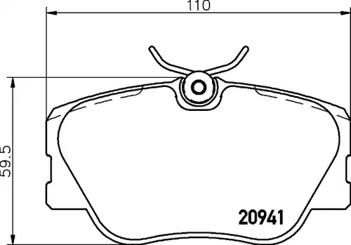 накладки HELLA PAGID 8DB 355 017-601