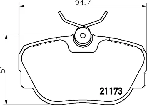 накладки HELLA PAGID 8DB 355 017-811