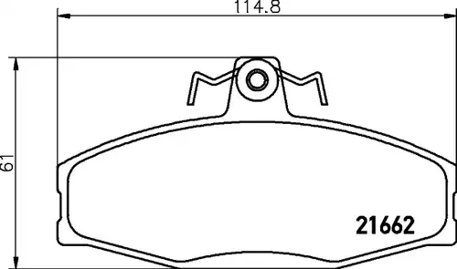 накладки HELLA PAGID 8DB 355 017-931