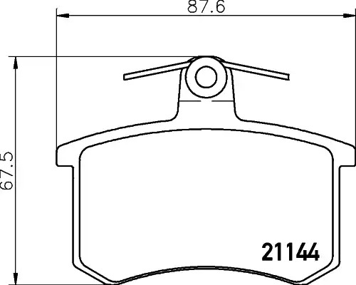 накладки HELLA PAGID 8DB 355 017-951