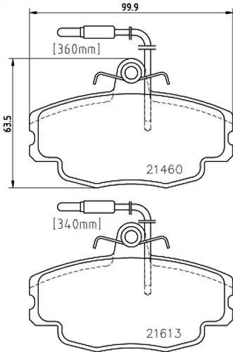 накладки HELLA PAGID 8DB 355 017-981