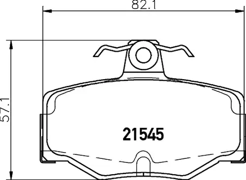 накладки HELLA PAGID 8DB 355 018-021