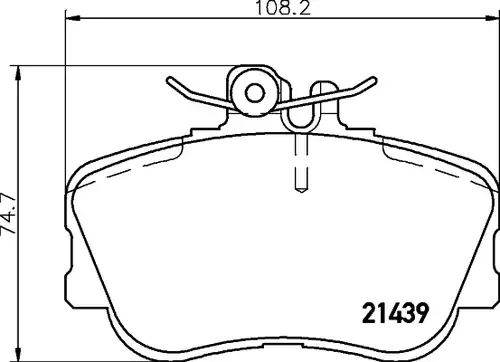 накладки HELLA PAGID 8DB 355 018-041