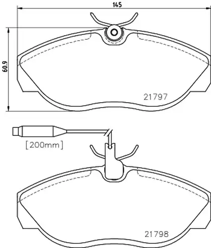 накладки HELLA PAGID 8DB 355 018-141