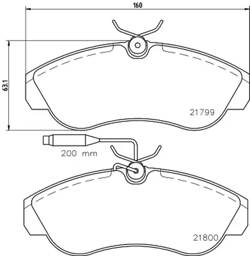 накладки HELLA PAGID 8DB 355 018-151