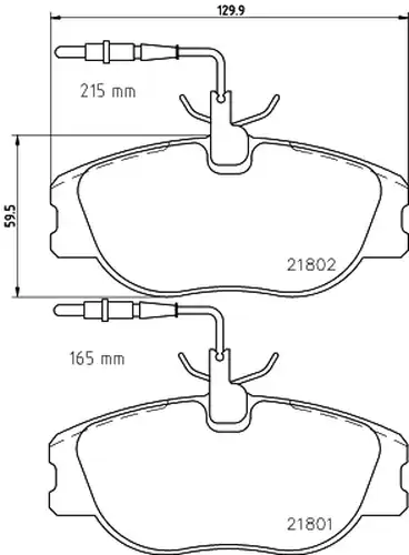 накладки HELLA PAGID 8DB 355 018-171