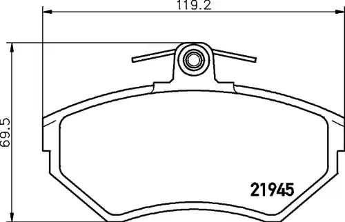 накладки HELLA PAGID 8DB 355 018-241