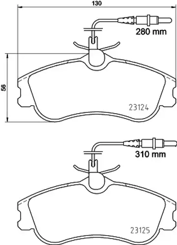 накладки HELLA PAGID 8DB 355 018-261