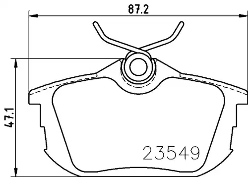 накладки HELLA PAGID 8DB 355 018-271