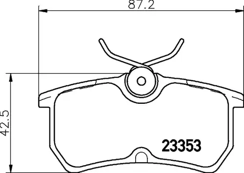 накладки HELLA PAGID 8DB 355 018-411