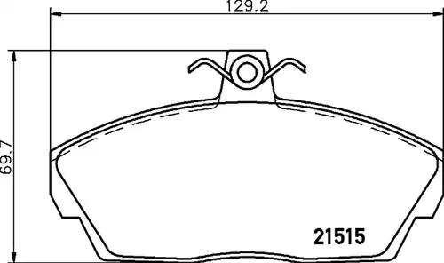 накладки HELLA PAGID 8DB 355 018-431